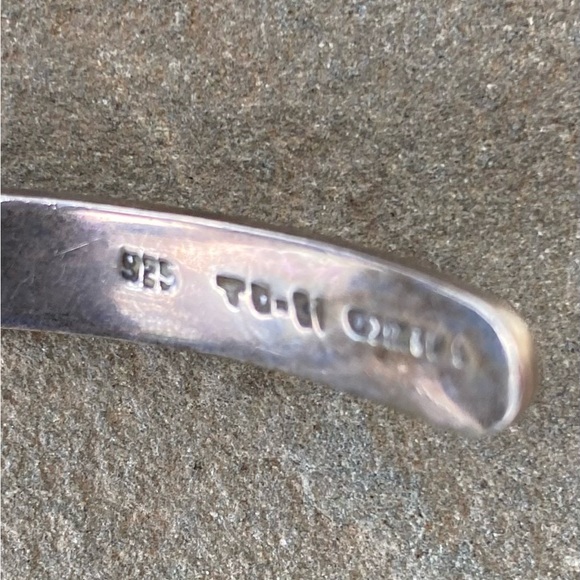 Mexican Sterling Silver Abstract Choker Necklace - Picture 6 of 6